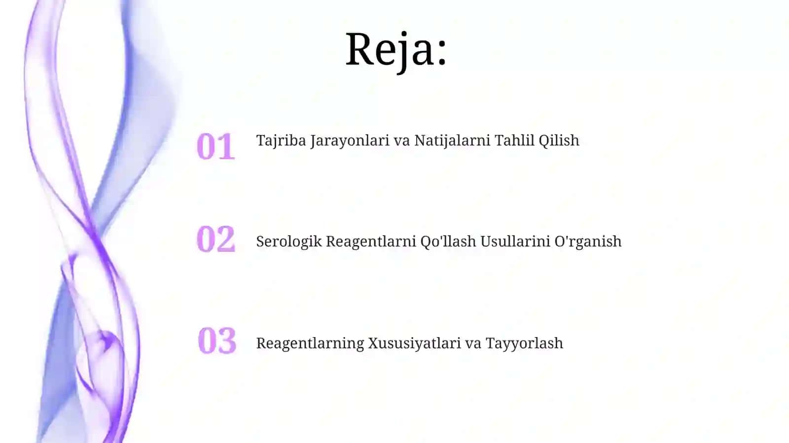 Serologik reaktivlar qoʻyish usullarini oʻrganish 2
