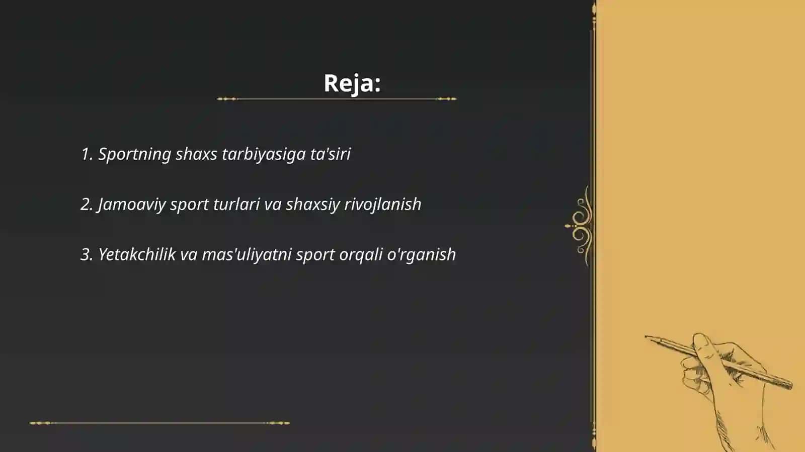 Shaxsni TARBIYALASH VA SHAKILLANISHIGA SPORT JAMOASINING TA'SIRI 2