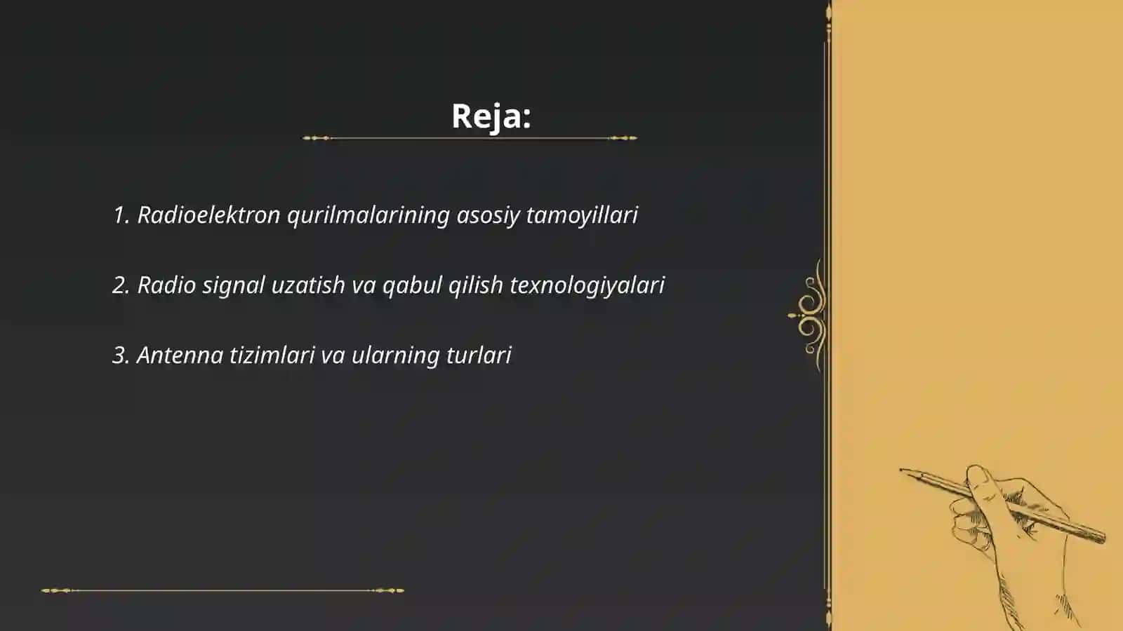 Radioelektron qurilmalar va tizimlar 2