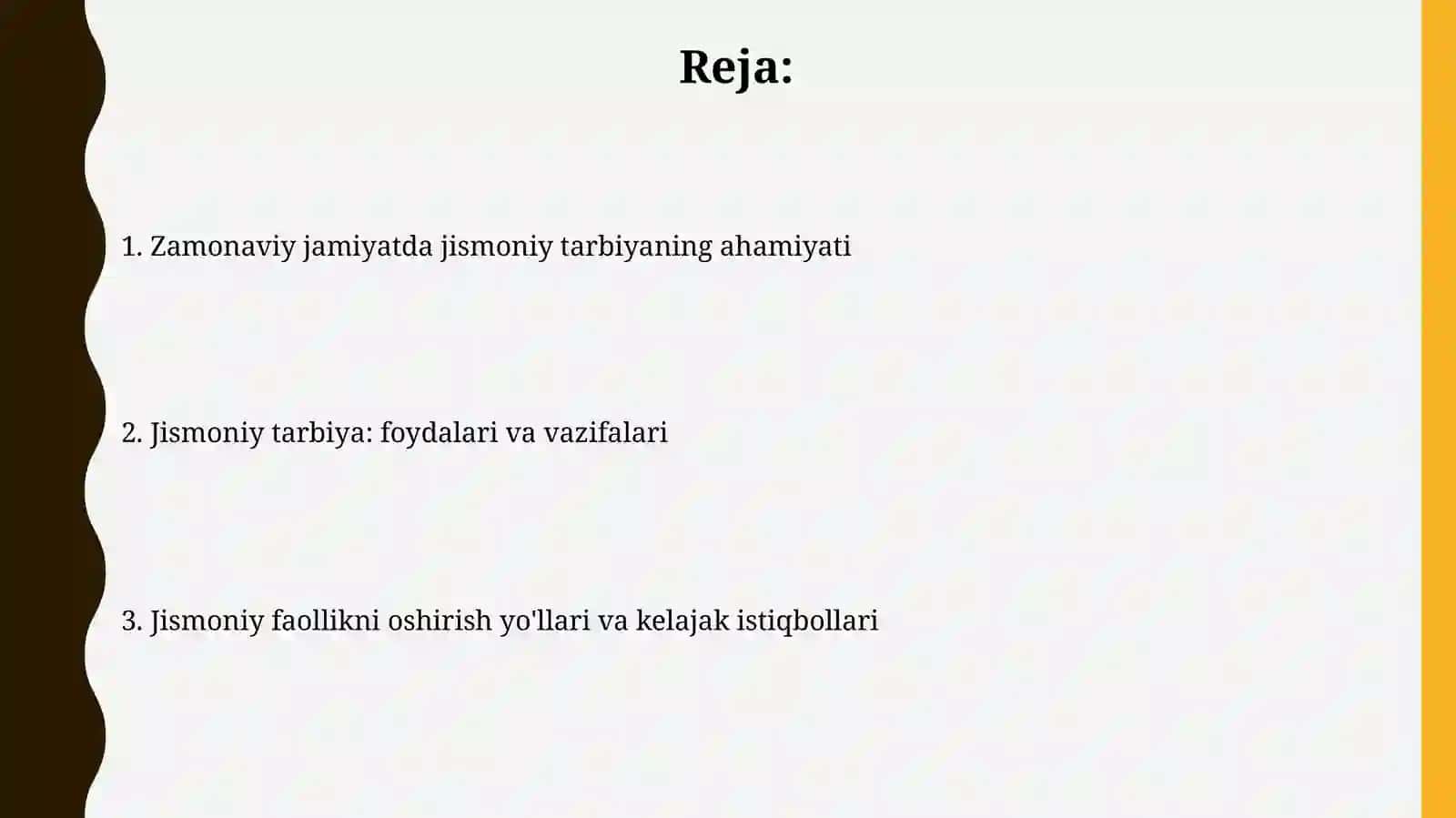 Zamonaviy jamiyat va jismoniy tarbiyaga bo'lgan extiyoj 2