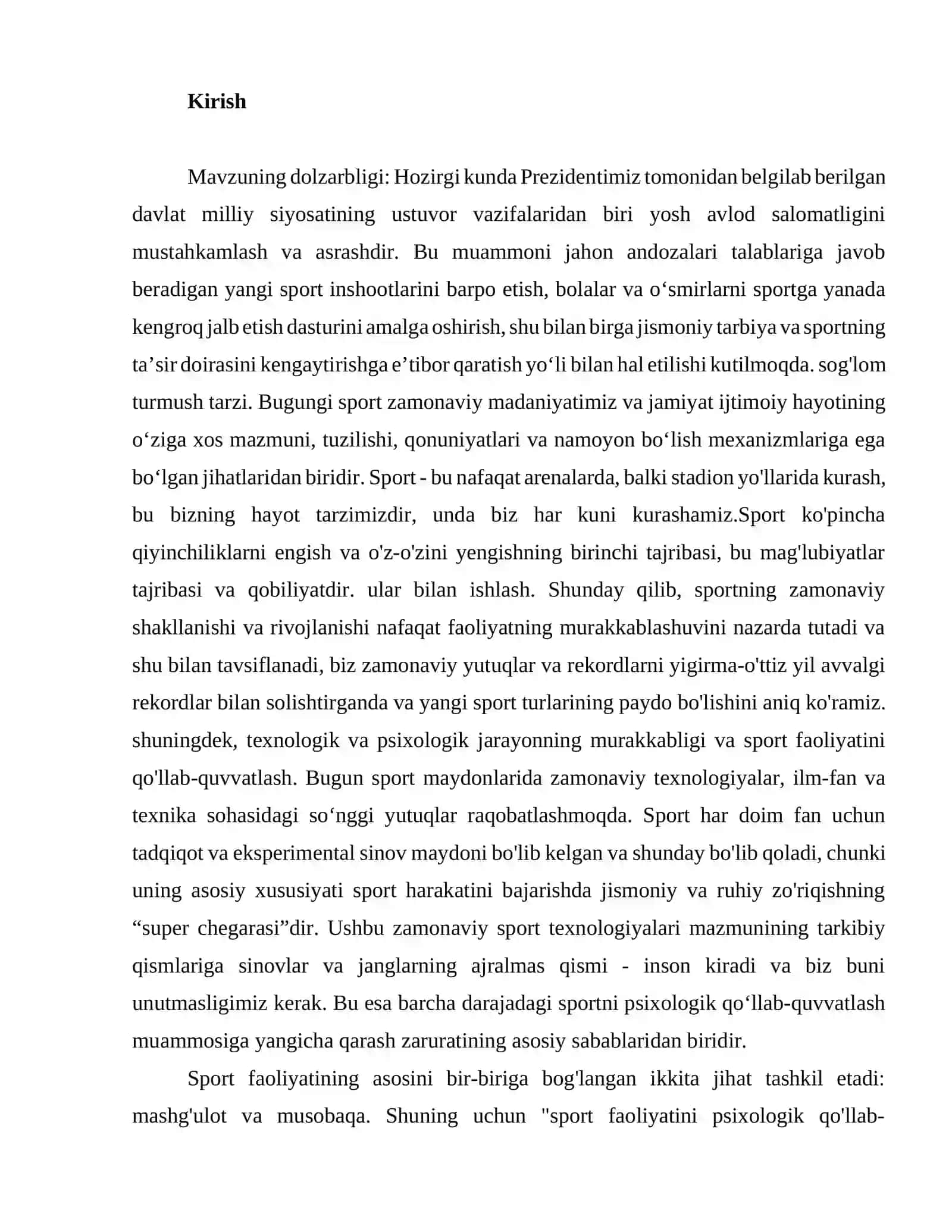 SPORTCHILARNING TEXNIK TAYYORGARLIGI VA UNING PSIXOLOGIK XUSUSIYATLARI TO'G'RISIDA UMUMIY TUSHUNCHA 2