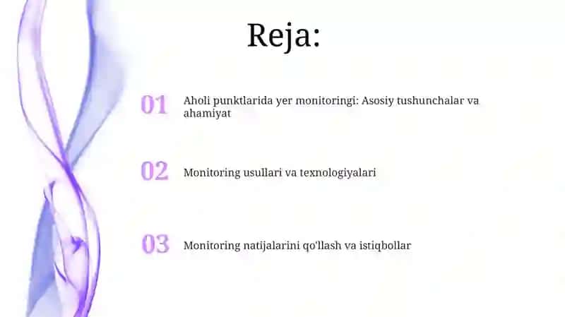 Aholi punktlarida yer monitoringini yuritish 2