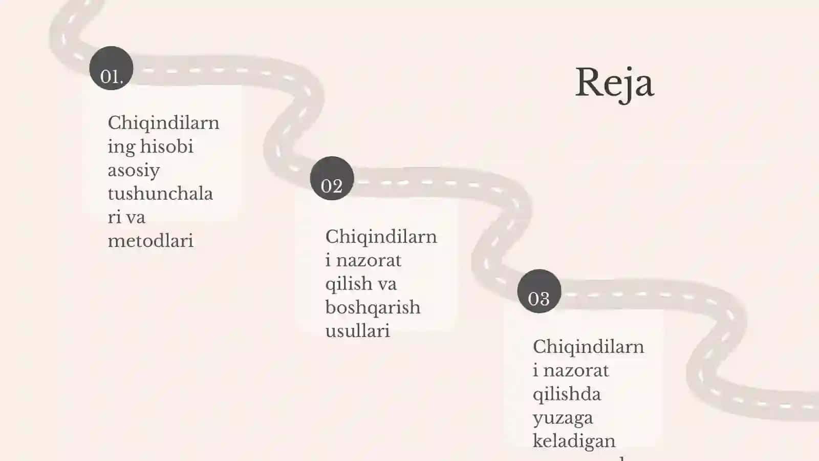 Chiqindilarning hisobi va ularni nazorat qilish 2