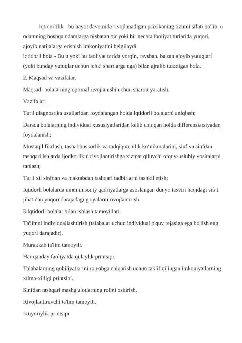 Tyutorning iqtidorli bolalar bilan ishlash xususiyatlari 2
