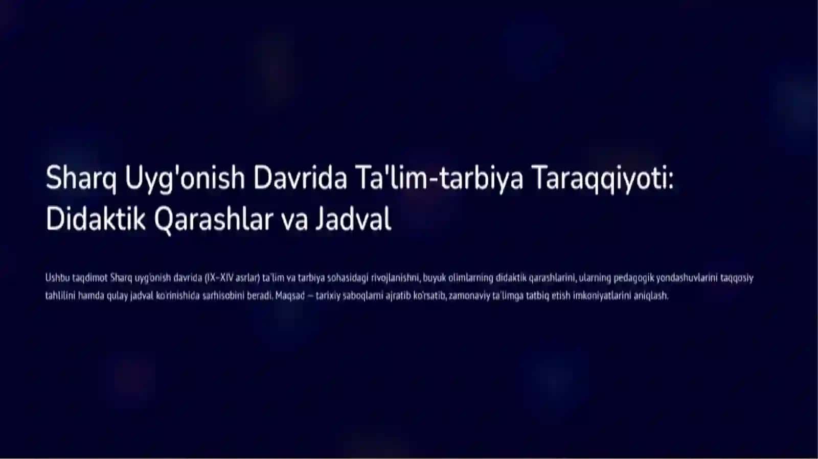 Umumiypedagokikadanfandan tayyorlaganmustaqilishi 2
