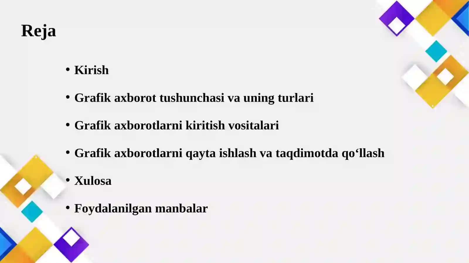 Grafik axborotlarni kiritishning maxsus vositalari 2