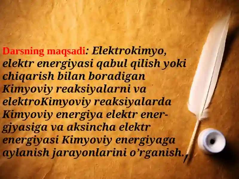 ElektroKimyoviy ishlab chiqarish 2