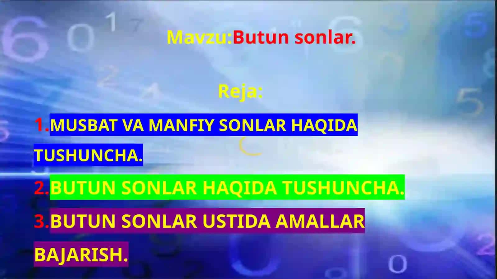 Boshlang'ich ta'lim matematika fanidan ta'lim 2