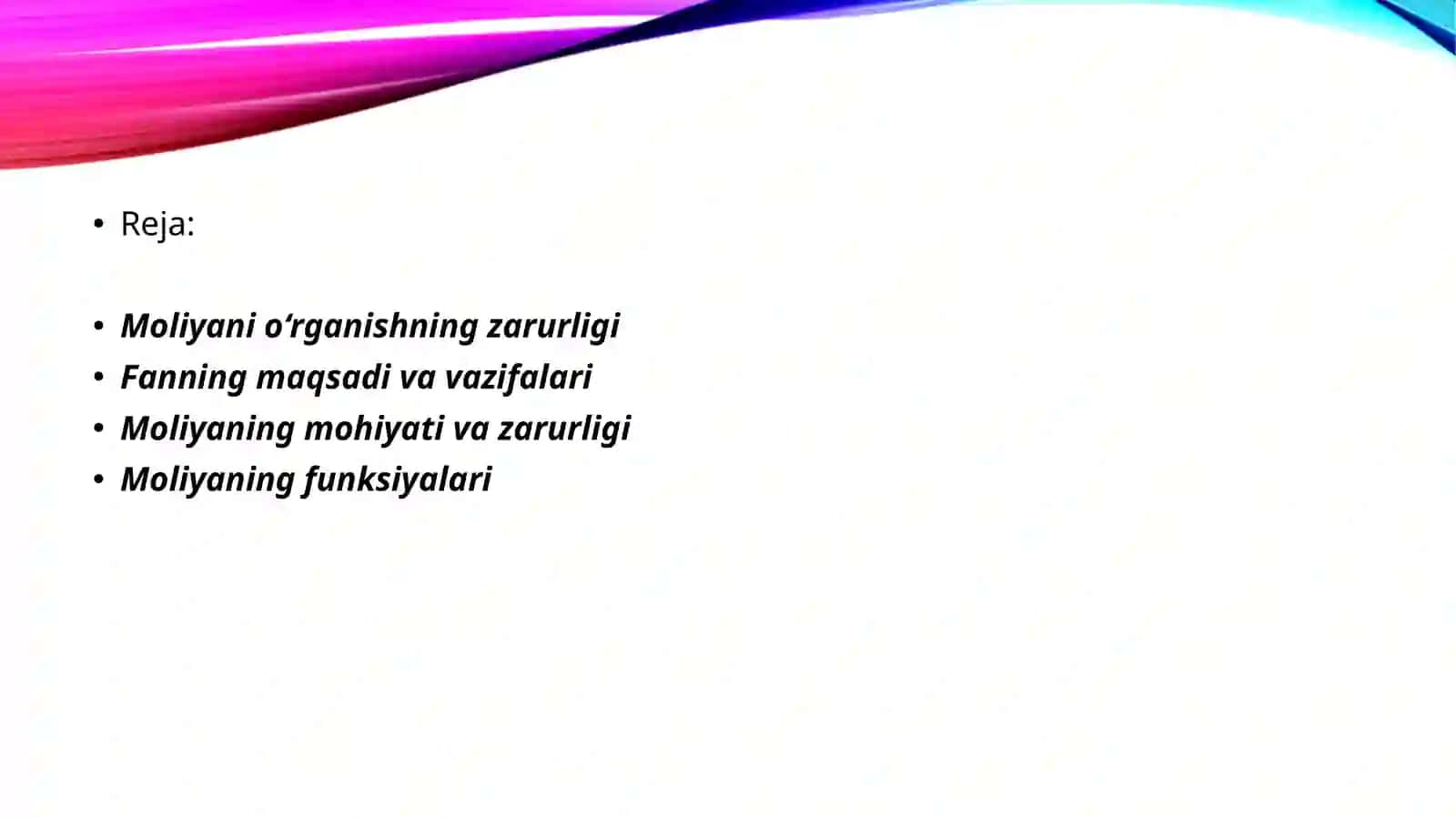 MOLIYANING MOHIYATI VA FUNKSIYALARI 2
