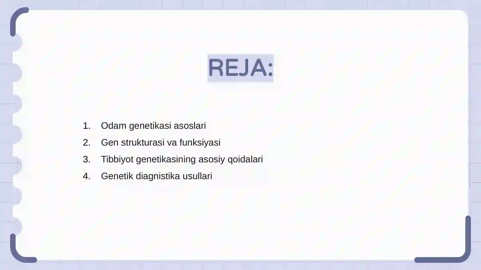 Odam genetikasi va tibbiyot genetika 2