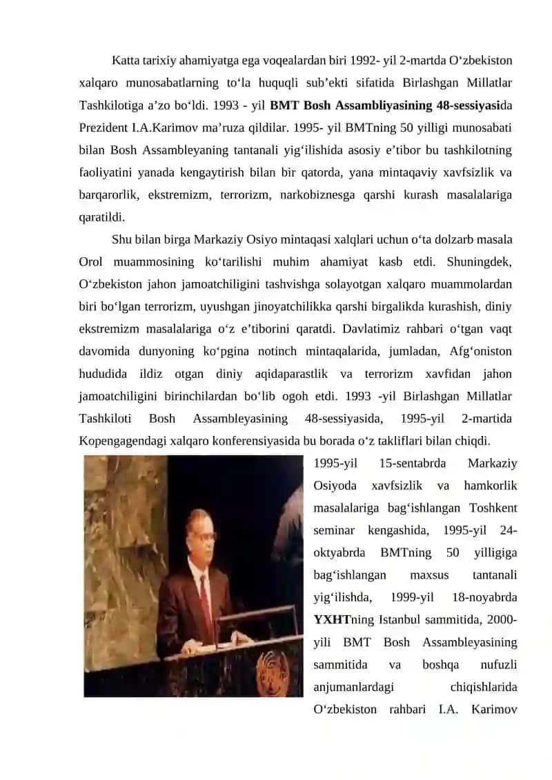O‘ZBEKISTON VA JAHON HAMJAMIYATI 2