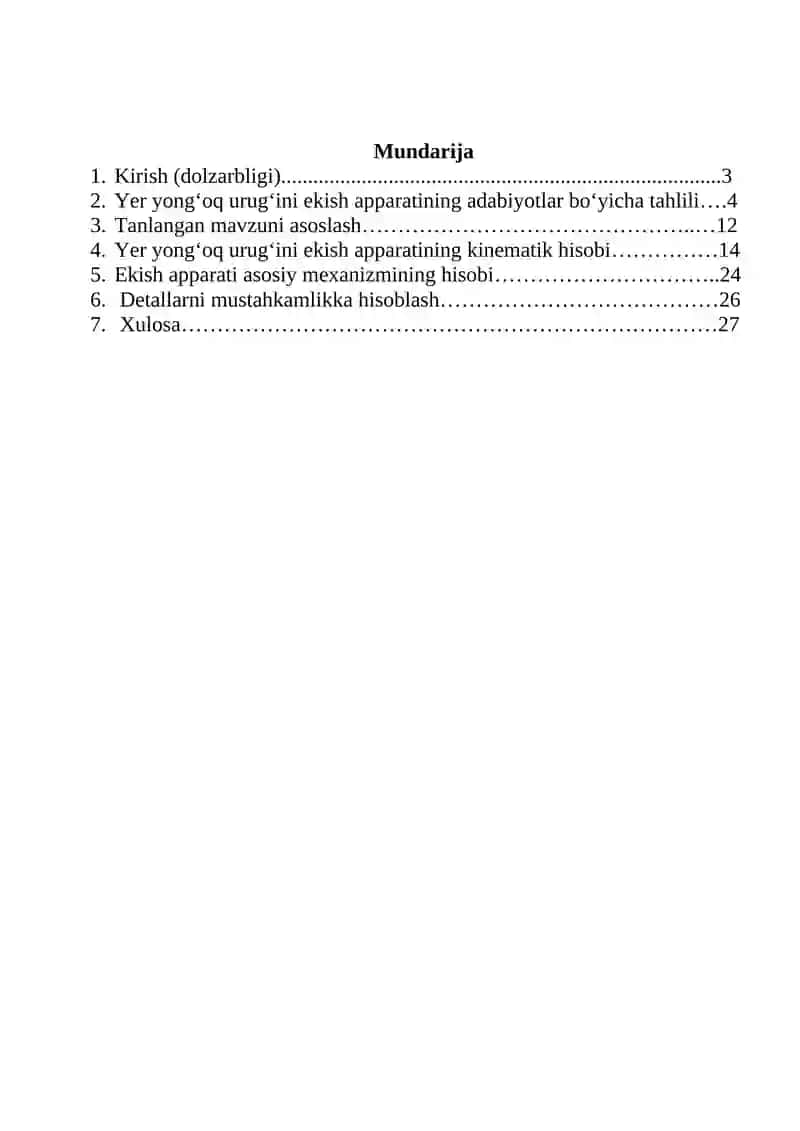 Qobiqlangan yer yong‘oq urug‘ini  va ekishning texnologik jarayonini takomillashtirish va ekish apparati parametrlarini asoslash 2
