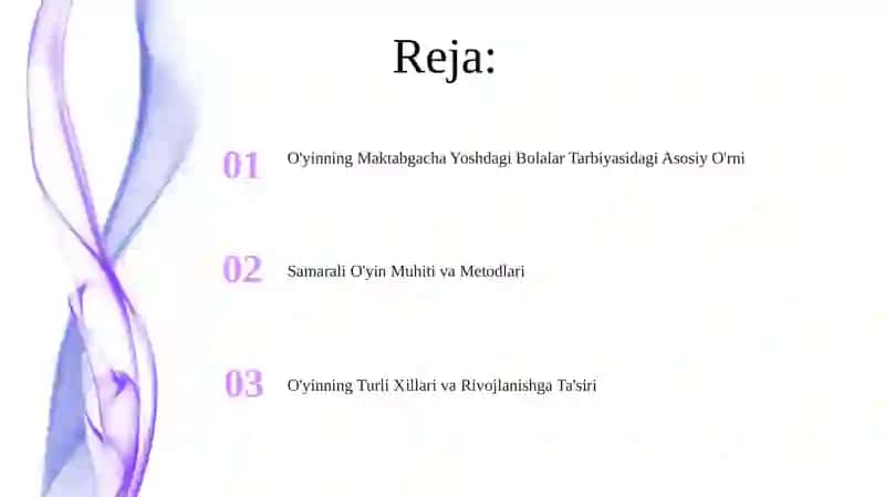 O'yin bog'cha yoshida yetakchi faoliyat sifatida 2