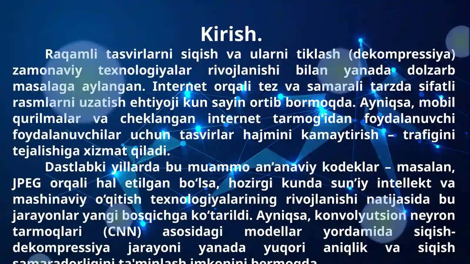 Neyron tarmoqlariyordamida tasvirlarni siqish algoritmi 2