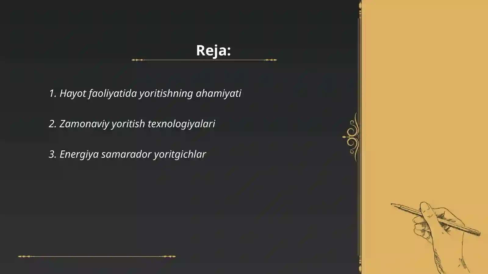 Hayot faoliyatida yoritish va yoritgichlarning zamonaviy vositalari 2