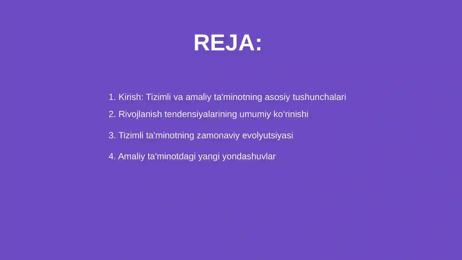 Tizimli va amaliy taʼminotning rivojlanish tendensiyalari 2