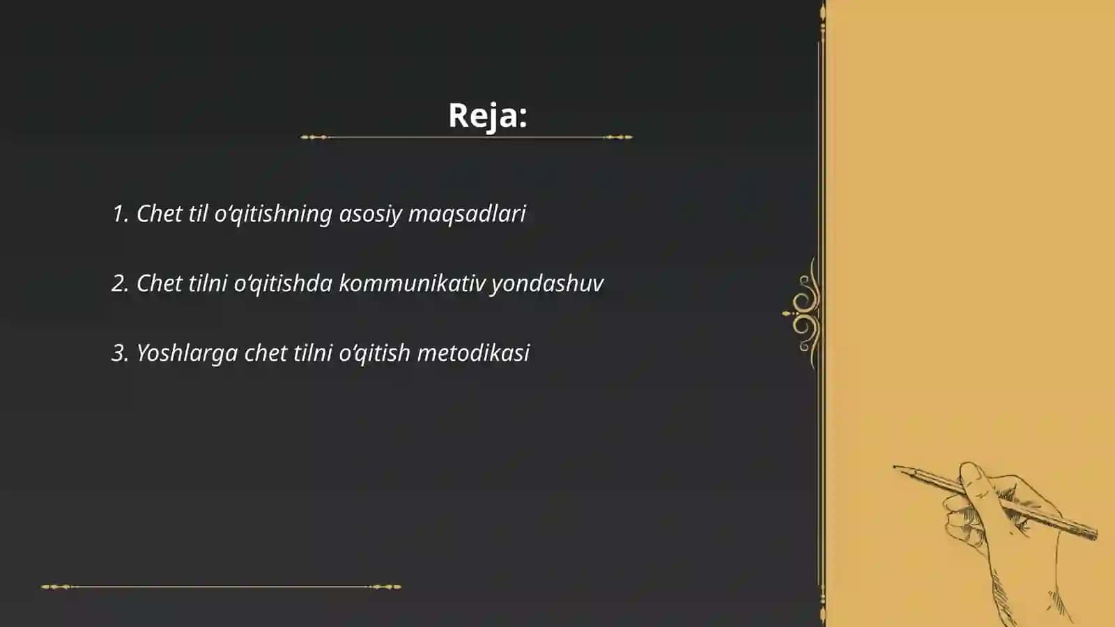 Chet tilni o‘qitishning mazmun mohiyati 2