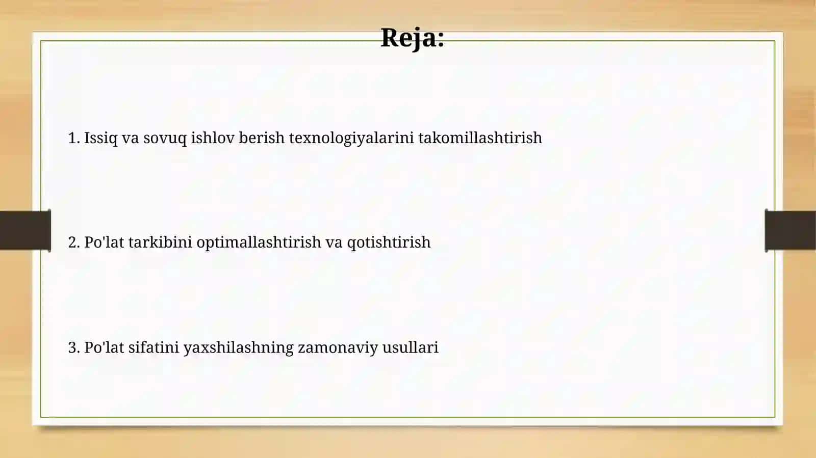 Po'latlarni sifatini yanada oshirish usullari 2