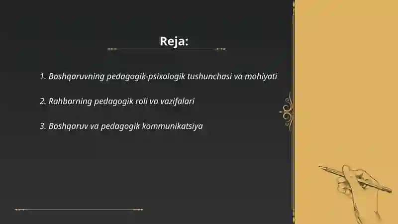 Boshqaruvning pedagogik-psixologik xususiyatlar 2
