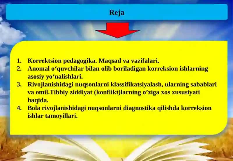 KORRЕKSION PЕDAGOGIKANING PRЕDMЕT, MAQSAD VA VAZIFALARI.ANOMAL BOLALAR BILAN OLIB BORILADIGAN KORRЕKSION- PЕDAGOGIK ISHLAR 2