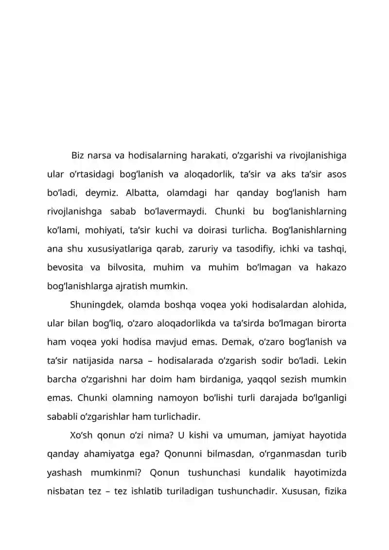 Falsafiy qonunlar (sifat meyor xossa sakrash turlari) 2