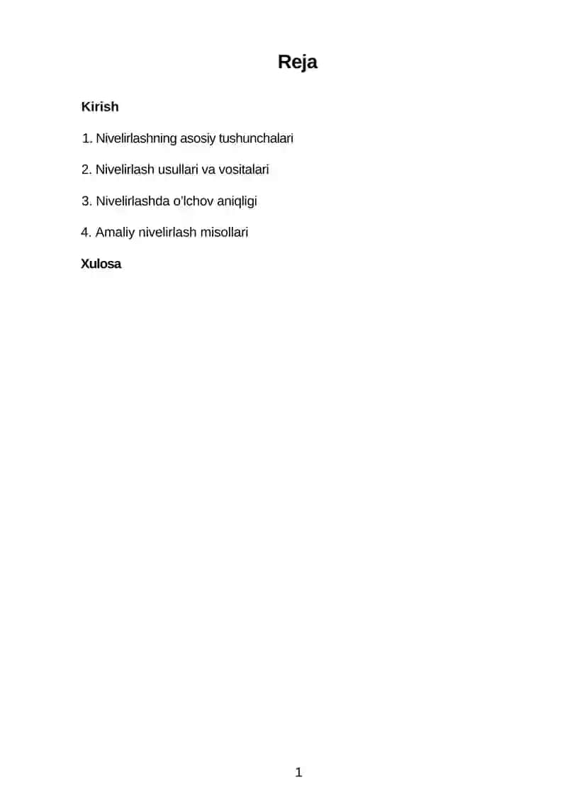 Nivelirlash 2