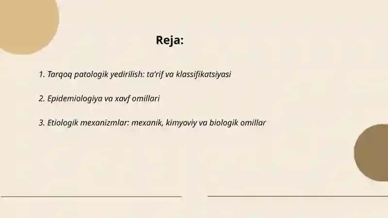 Tarqoq patologik yedirilish: taʼrif va klassifikatsiyasi 2