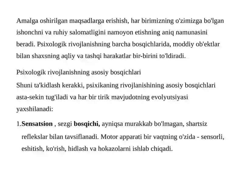 PSIXOLOGIK RIVOJLANISH BOSQICHLARI 2