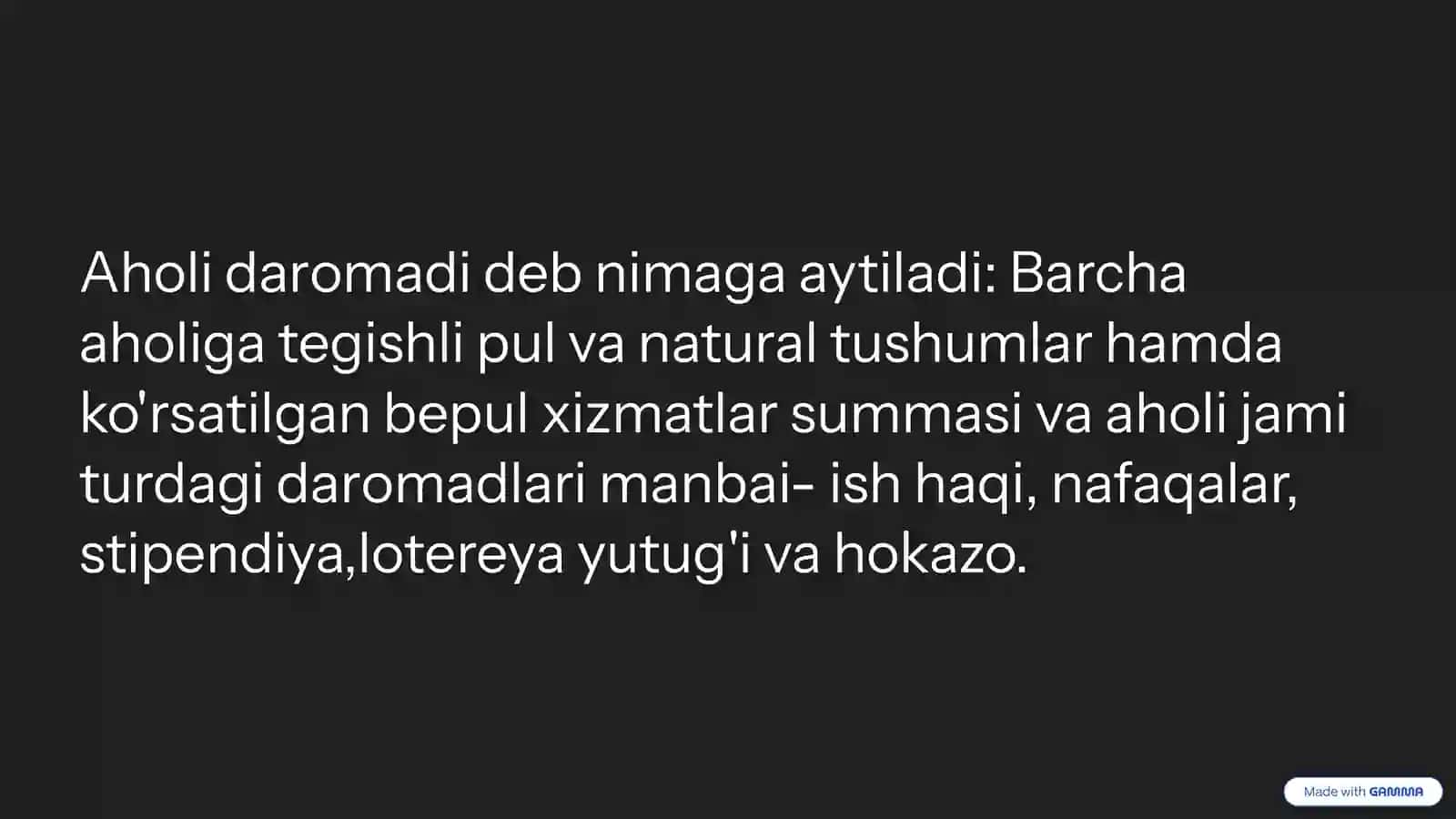 Oʻzbekiston Respublikasida Aholi Daromadi va Kambagʻallikni Qisqartirish 2