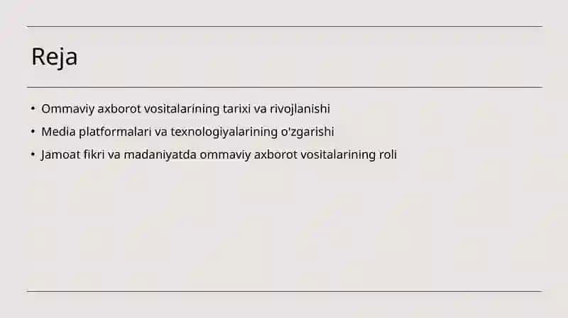 Ommaviy axborot vositalari 2