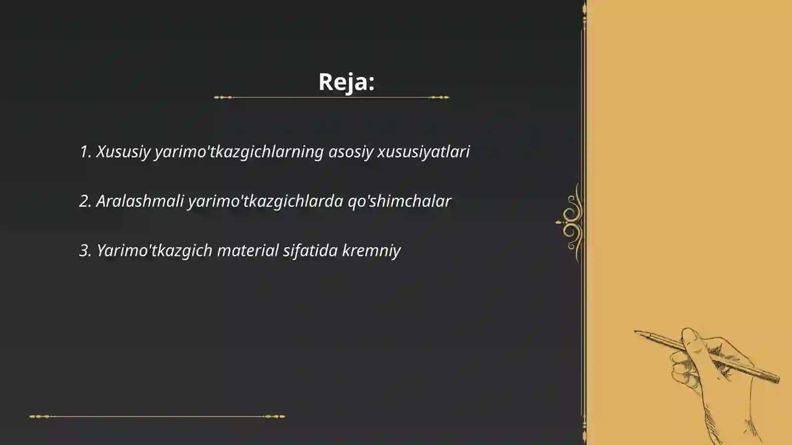 Xususiy va aralashmali yarimo'tkazgichlar.Oddiy yarim o'tkazgichlar.Kremniy, Germaniy 2