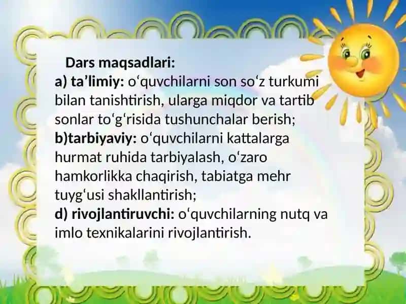 Son soʻz turkumi 2