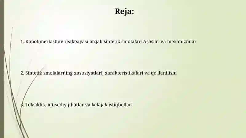 Sintetik qatronlar 2