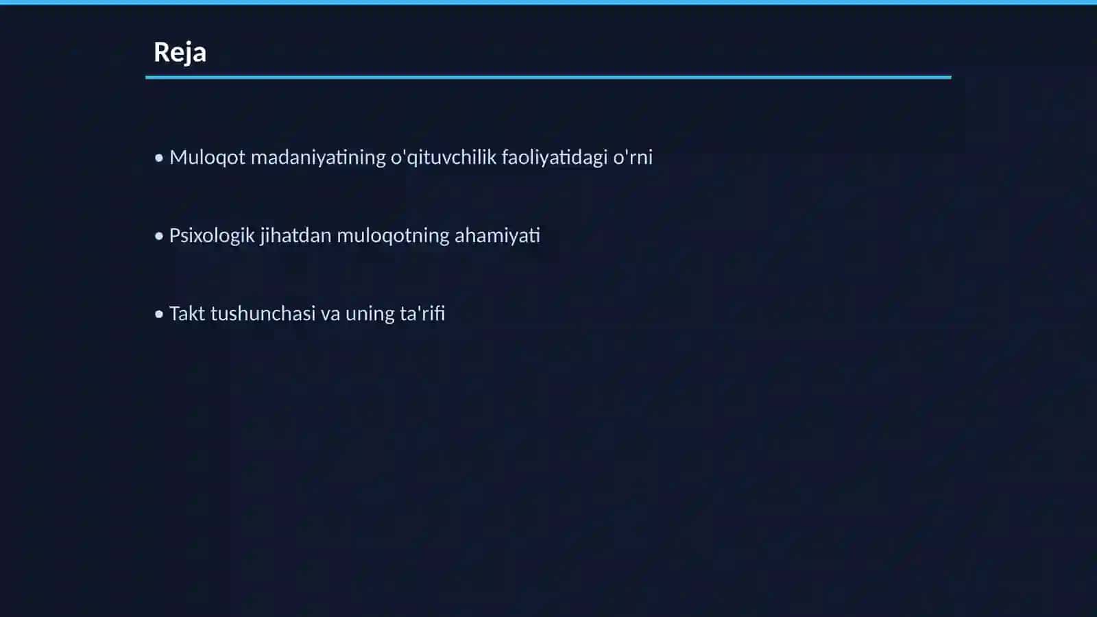 O’qituvchi faoliyatida muloqot madaniyati va psixologiyasi 2
