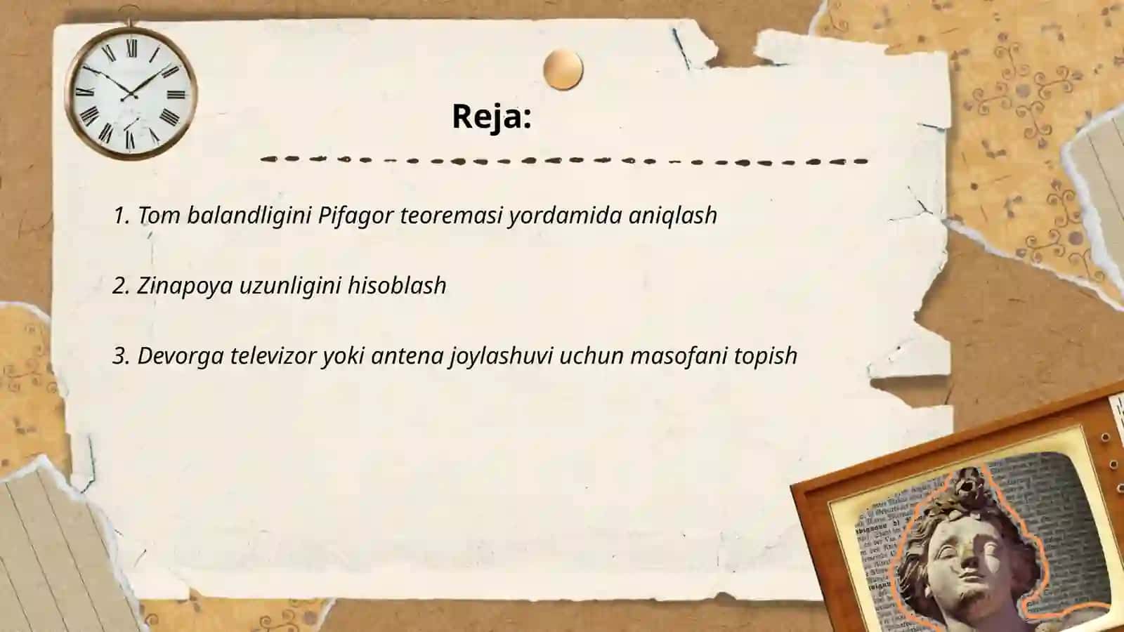 Pifagor teoremasing real hayotdagi tatbiqlari 2