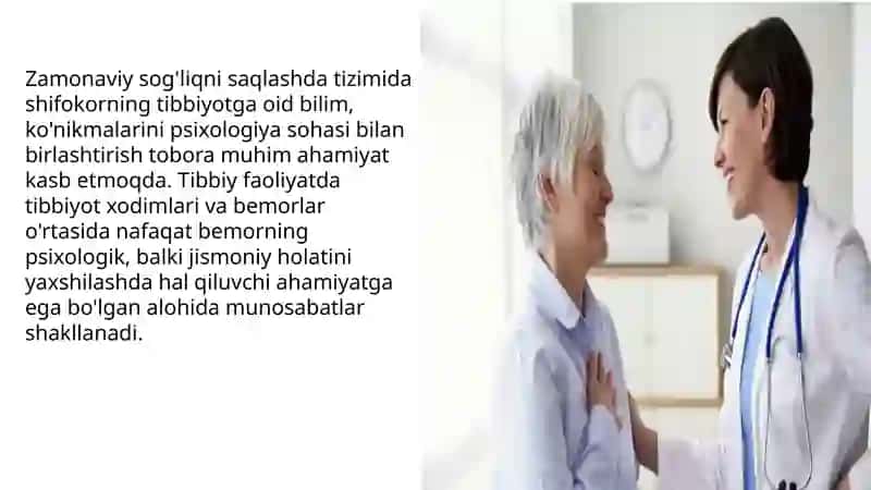 Shifokor va bemor muloqotining psixologik xususiyatlari 2