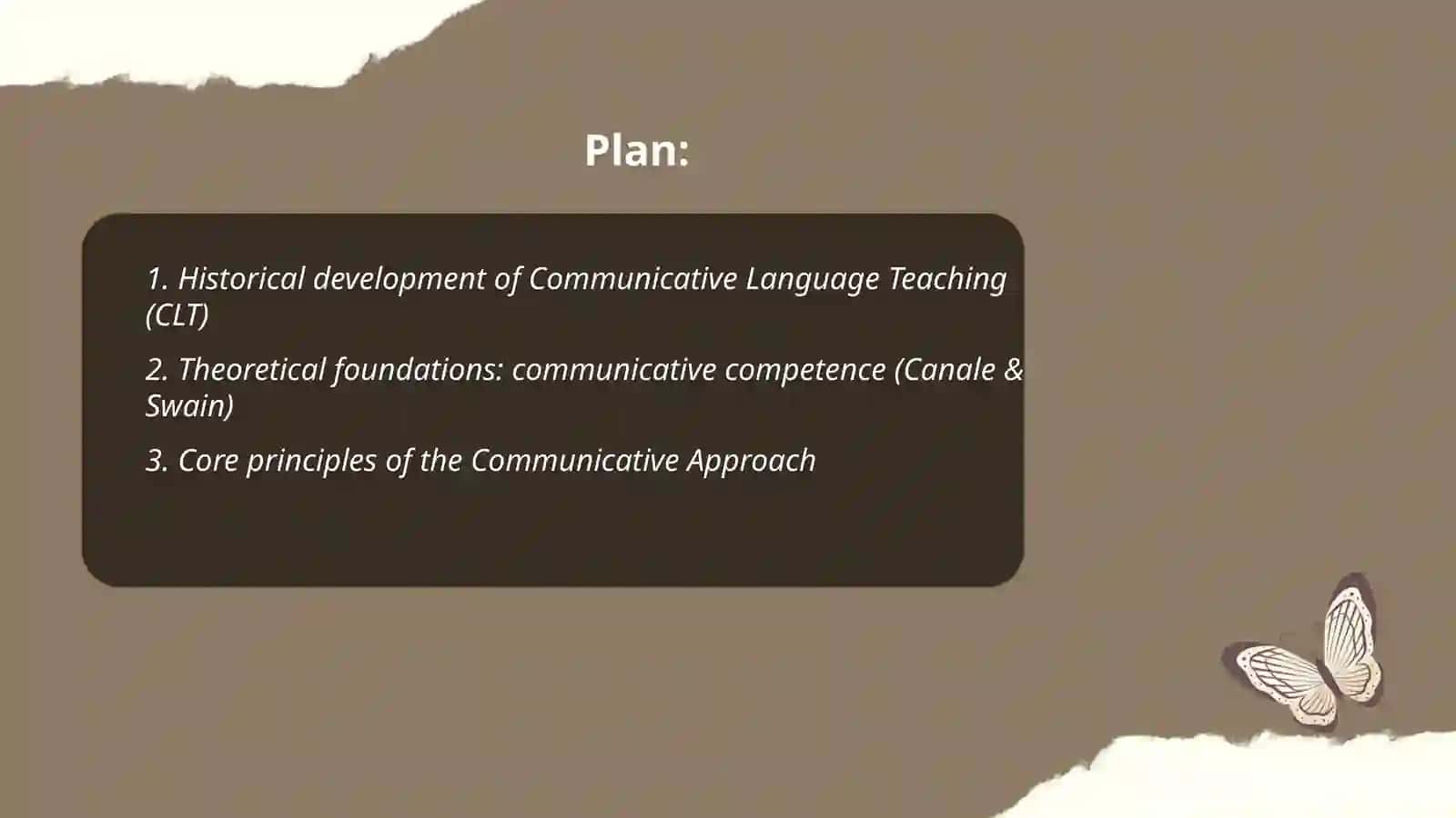 The Communicative Approach 2