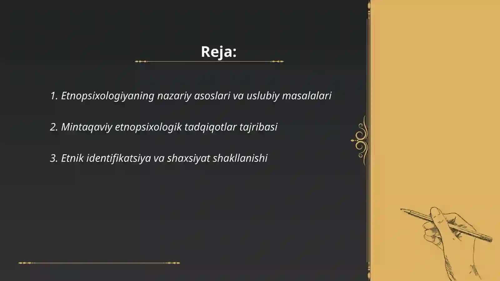 Etnopsixologiya muammolarini oʻrganish boʻyicha yaqin horij mamlakatlarida tadqiqotlar 2