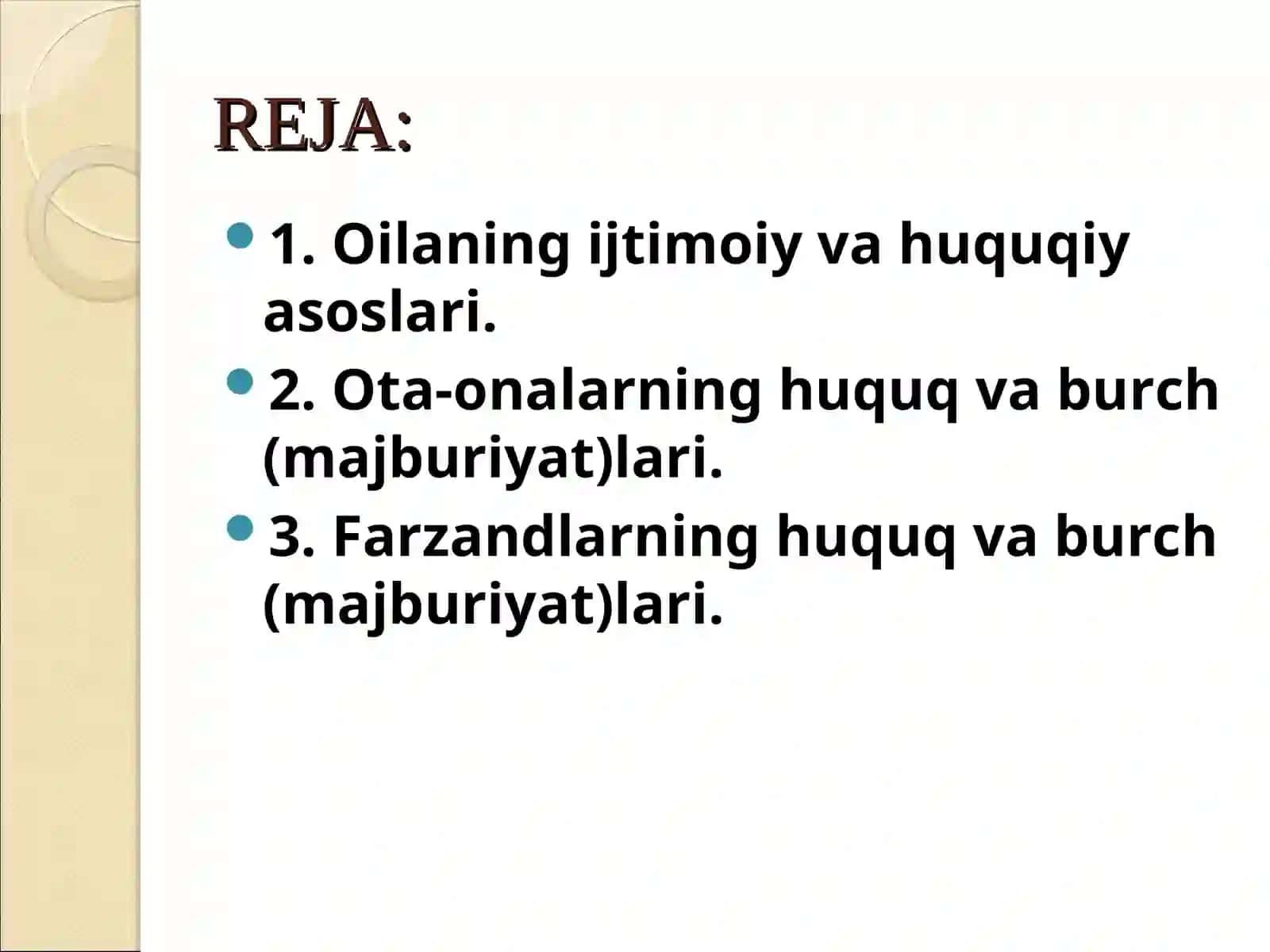 Oilaning ijtimoiy va huquqiy asoslari 2