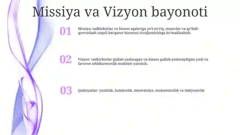 Biznes Rejaning Tashkiliy Bolimi 2
