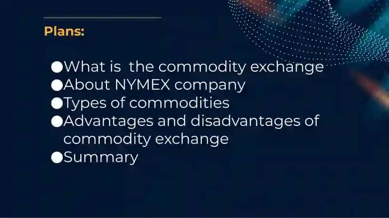 Commodity Exchange 2