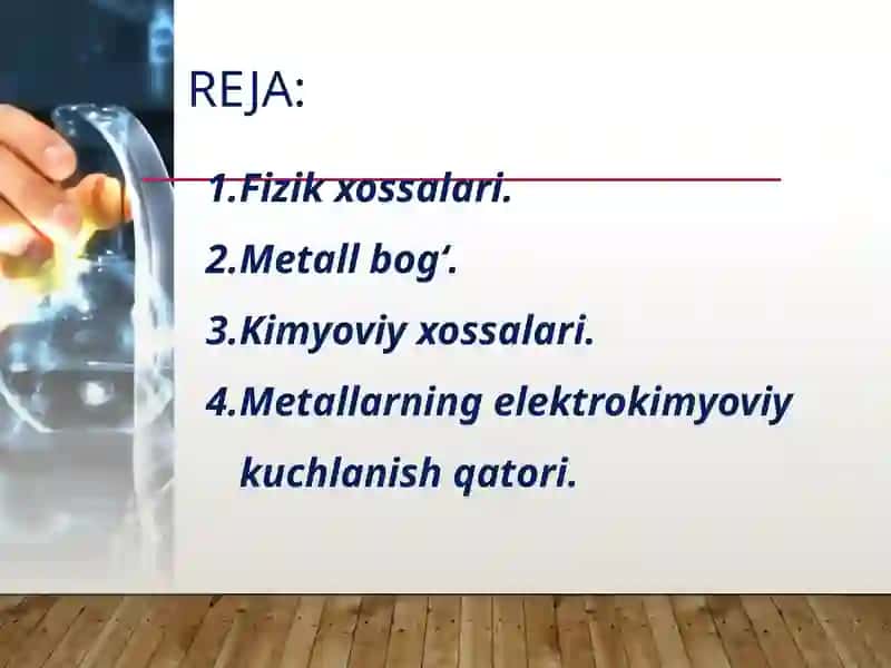 Metallarning fizika va kimyoviy xossalari 2