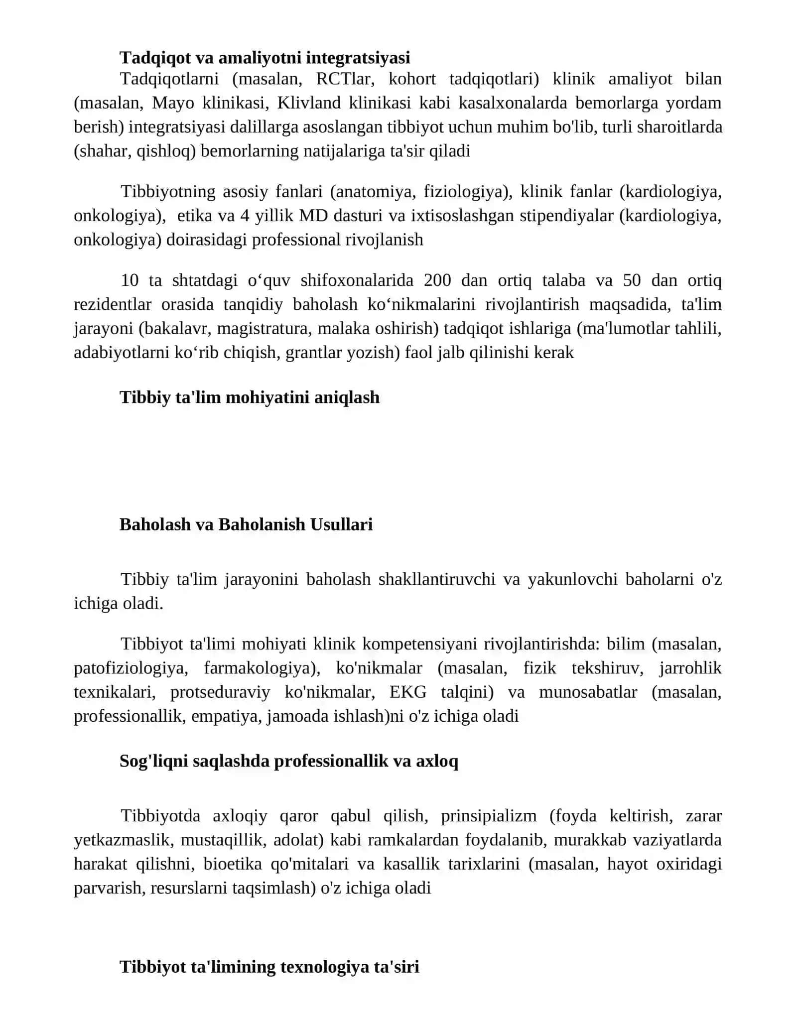 Tibbiyotda tarbiya jarayonining mohiyati va mazmuni 2