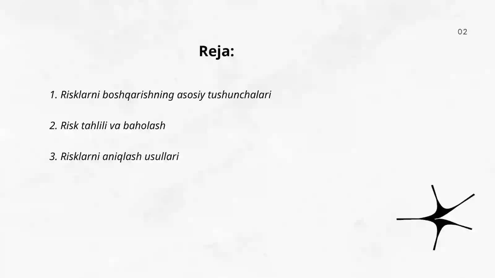 Risklarni boshqarish 2
