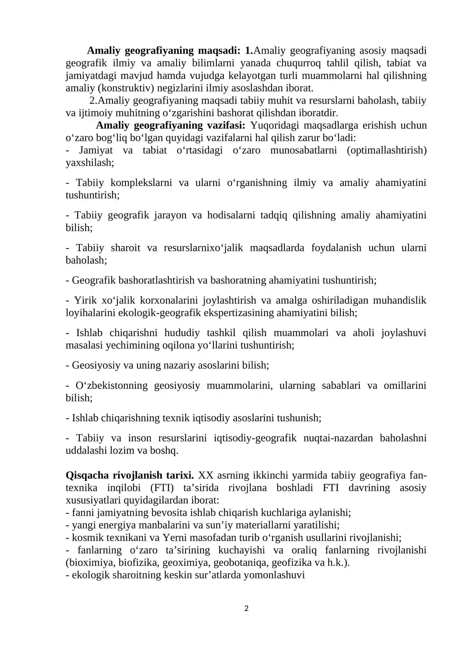 AMALIY GEOGRAFIK TADQIQOTLAR 2