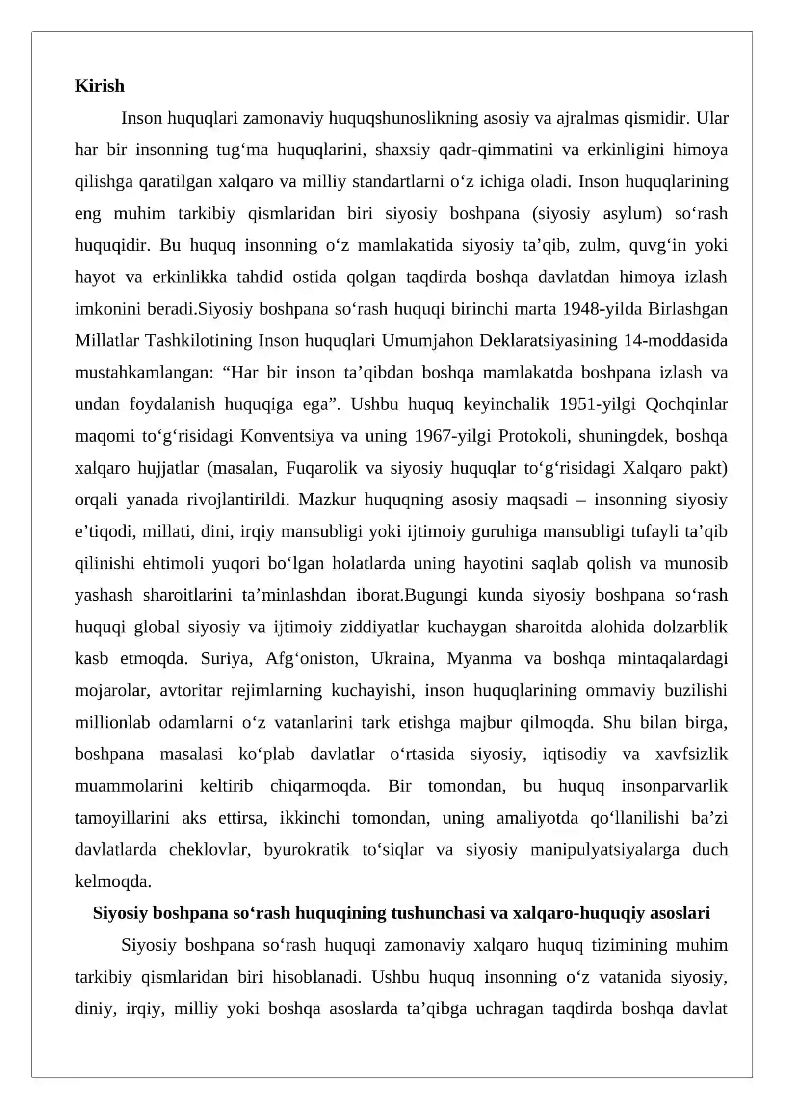 Siyosiy boshpana so‘rash huquqi 2