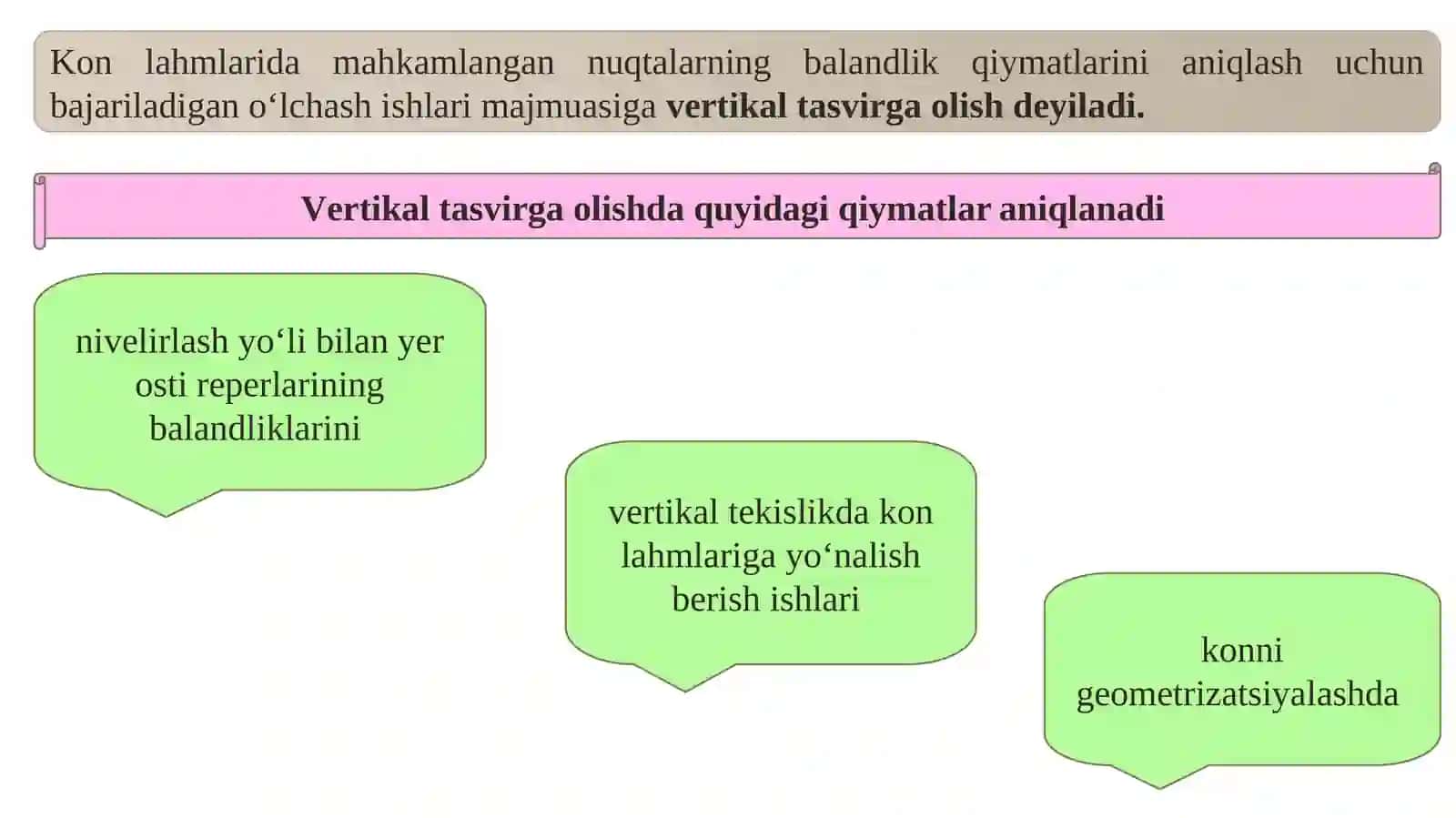 KON LAHIMLARIDA – GEOMETRIK VA TRIGONOMETRIK NIVELIRLASH 2