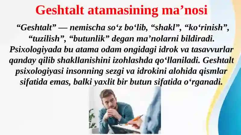 Geshtalt psixologiyasi 2