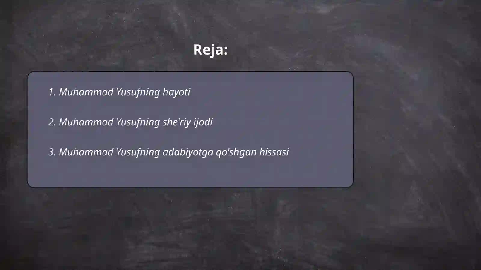 Muhammad Yusuf va uning ijodiy faoliyati 2