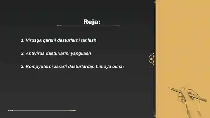 Shaxsiy Kompyuterlarda Virusga Qarshi Himoya O'rnatish 2